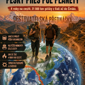 Pěšky přes půl planety: z Bali do Česka I 8. 10. 2026